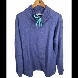 VINEYARD VINES Funnel Neck Sweater Blue Size XL